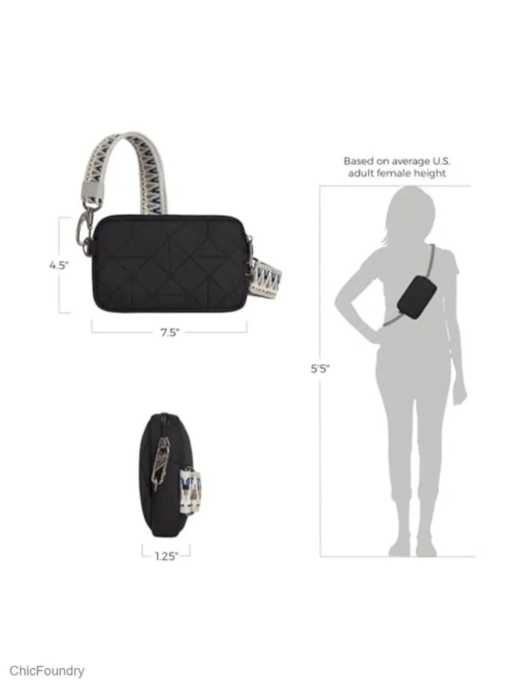 Anti-Theft Boho Phone Sling with Woven Guitar Strap